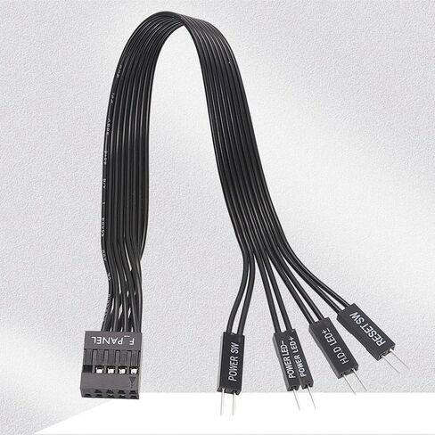 اللوحة الأم توسيع كابل الطاقة LED إعادة تعيين طاقة الكمبيوتر F-لوحة أنثى إلى 2Pin ذكر موصل للكمبيوتر إعادة تعيين القرص الصلب in Kuwait