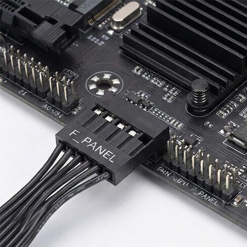 اللوحة الأم توسيع كابل الطاقة LED إعادة تعيين طاقة الكمبيوتر F-لوحة أنثى إلى 2Pin ذكر موصل للكمبيوتر إعادة تعيين القرص الصلب in Kuwait