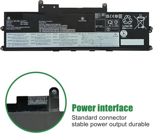 L22M3P77 Laptop Battery Replacement for Lenovo ThinkPad X1 Carbon 12th Gen 2024 Series SB11H56284 5B11H56383 L22B3P73 SB11H56287 5B11H56386 L22C3P76 SB11H56285 5B11H56384 L22D3P77 11.7V 57Wh in Kuwait