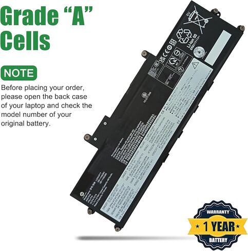 L22M3P77 Laptop Battery Replacement for Lenovo ThinkPad X1 Carbon 12th Gen 2024 Series SB11H56284 5B11H56383 L22B3P73 SB11H56287 5B11H56386 L22C3P76 SB11H56285 5B11H56384 L22D3P77 11.7V 57Wh in Kuwait