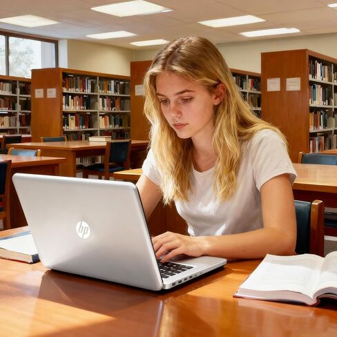 HP Natural Silver Laptop • Lightweight Notebook for Office & Study • 4GB DDR5 RAM • 128GB SSD + 1TB Cloud Storage • Intel 4-Core N150 CPU • Windows 11 • Anti-Glare Display • Long Battery Life in Kuwait