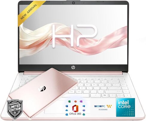 HP Ultrabook Laptop with Copilot AI • 8GB RAM • 192GB SSD • Intel Processor • Microsoft 365 Included • Webcam • Windows 11 • Portable Student Laptop in Kuwait
