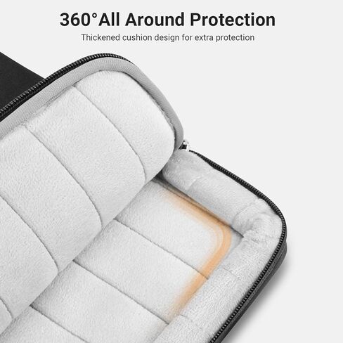 MOSISO 12.9 inch Tablet Sleeve Case for iPad Pro 13 M4&iPad Air 13 M3 M2, iPad Pro 12.9 M2 M1 6/5th with Magic Keyboard&Smart Keyboard Folio, 360 Protective Carrying Tablet Bag with Front Pocket,Black in Kuwait