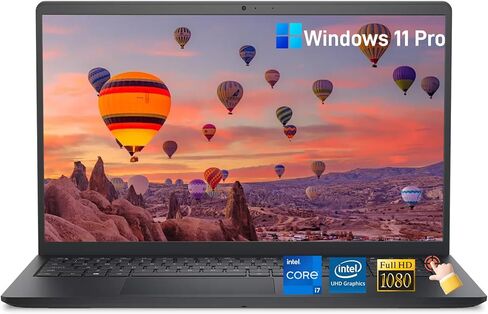 Dell 15 Laptop DC15250(2026), 15.6" FHD Touchscreen, 13th Gen Intel Core i7-1355U, Wi-Fi 6, Copilot AI, Type-C, 32 GB RAM, 1 TB SSD, Windows 11 Pro for Business & Student Traditional Laptop Computer in Kuwait