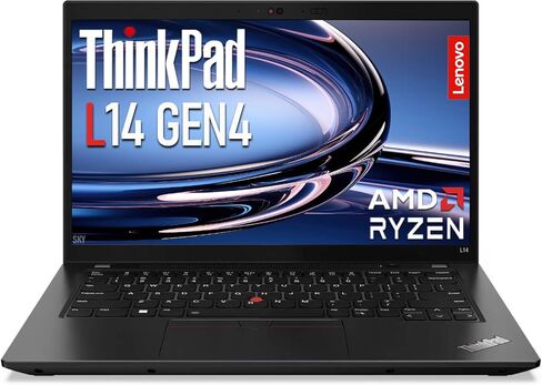 كمبيوتر محمول Lenovo ThinkPad L14 Gen 4، كمبيوتر محمول للأعمال مقاس 14 بوصة FHD (1920x1080)، معالج AMD Ryzen5 7530U سداسي النواة، ذاكرة الوصول العشوائي 16 جيجابايت، SSD 256 جيجابايت، لوحة مفاتيح بإضاءة خلفية، HDMI، كاميرا ويب، Windows 11 Pro (متجدد) in Kuwait