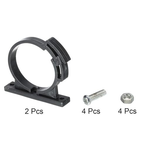Generic Water Tank Hoop, Water Cooling Reservoirs Acrylic Black Dia 50mm for Cylindrical Computer Liquid Cooling Radiator Pack of 2 in Kuwait