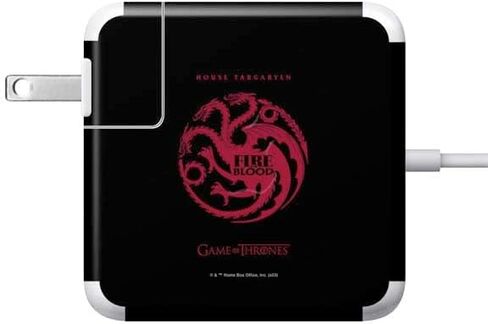 Skinit Decal Other Skin Compatible with 85W Power Adapter (15 and 17 inch MacBook Pro Charger) - Officially Licensed Game of Thrones: House Targaryen Design in Saudi Arabia