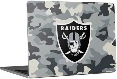 Skinit Decal Laptop Skin Compatible with MacBook Air 13in M4 (2025) - Officially Licensed NFL Las Vegas Raiders Large Logo Design in Saudi Arabia