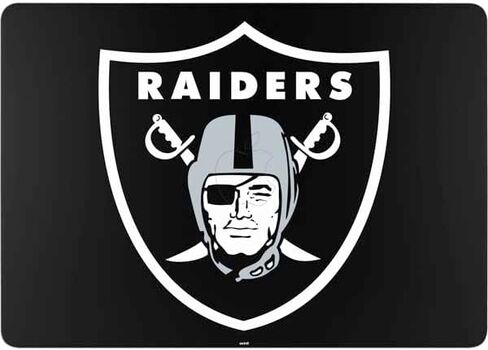 Skinit Decal Laptop Skin Compatible with MacBook Air 13in M4 (2025) - Officially Licensed NFL Las Vegas Raiders Large Logo Design in Saudi Arabia