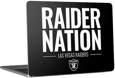 Skinit Decal Laptop Skin Compatible with MacBook Air 13in M4 (2025) - Officially Licensed NFL Las Vegas Raiders Large Logo Design in Saudi Arabia