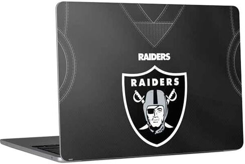 Skinit Decal Laptop Skin Compatible with MacBook Air 13in M4 (2025) - Officially Licensed NFL Las Vegas Raiders Large Logo Design in Saudi Arabia