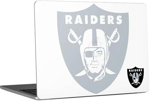 Skinit Decal Laptop Skin Compatible with MacBook Air 13in M4 (2025) - Officially Licensed NFL Las Vegas Raiders Large Logo Design in Saudi Arabia
