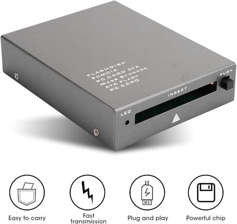 قارئ بطاقات ذاكرة فلاش USB2.0 PC ATA، PCMCIA إلى قارئ بطاقات USB للكمبيوتر المحمول يدعم توصيل بطاقات ATA من 20 ميجابايت إلى 20 جيجا وتشغيلها قابلة للتبديل السريع in Kuwait
