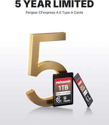 PERGEAR 1TB Cfexpress 4.0 Type A Memory Card with Card Reader, up to 1780MB/S Read Speeds, 8k RAW Video Recording & Photo, with USB Type C 40Gbps CFexpress Memory Card Adapter in Kuwait