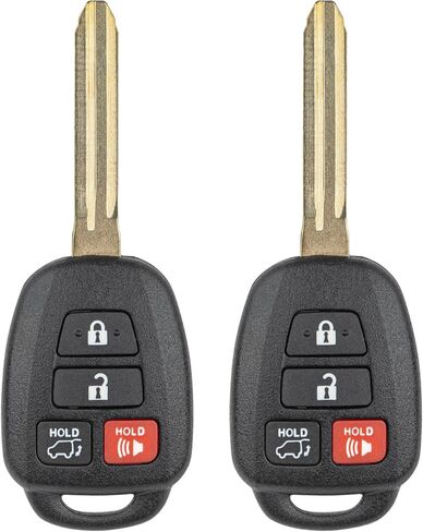 Vurkcy Key Fob Replacement for 2013-2018 Toyota RAV4/ 14-19 Highlander/ 18-19 Sequoia Car Keyless Entry Remote Control, GQ4-52T GQ452T, 4 Buttons, 2Pcs in Kuwait
