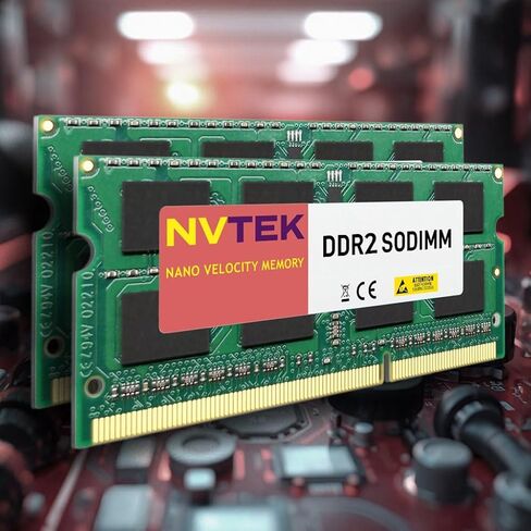 4GB (2X2GB) DDR2 667MHz PC2-5300 SODIMM 2Rx8 1.8V 200-PIN Non-ECC Laptop PC Computer Memory KIT in Kuwait