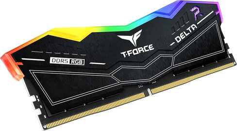 TEAMGROUP T-Force Delta RGB DDR5 Ram 32GB (2x16GB) 6000MHz PC5-48000 CL28 Intel XMP 3.0 AMD Expo Compatible Desktop Memory Black FF3D532G6000HC28ADC01 in Kuwait