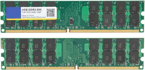 ذاكرة كمبيوتر مكتبي 4 جيجابايت DDR2 800 ميجا هرتز PC2‑6400 1.8 فولت تناسب اللوحة الأم ووحدة المعالجة المركزية in Kuwait
