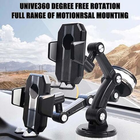 Car Phone Holder with Super Adsorption, Rotatable and Hands-for Dashboard, Windshield, and Skylight in Kuwait