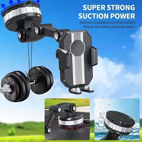 Car Phone Holder with Super Adsorption, Rotatable and Hands-for Dashboard, Windshield, and Skylight in Kuwait