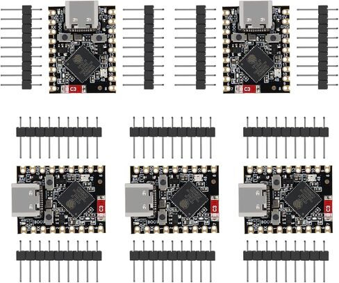 5 قطع ESP32-S3 لوحة Supermini Type-C، لوحة ESP32 S3 Dev مع معالج RISC-V ثنائي النواة بسرعة 160 ميجا هرتز، واي فاي 2.4 جيجا هرتز + بلوتوث 5.0، فلاش مدمج 4 ميجا بايت لإنترنت الأشياء الذي يمكن ارتداؤه، والمنازل الذكية والأردوينو in Kuwait