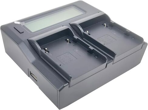 شاحن بطارية شاشة LCD سريع لكاميرا Canon BP-A Series BP-A30 BP-A60 BP-A65 BP-A90 CG-A10 CG-A20 XF605 XF705 EOS C200 C200B C220B C300 C500 C700 in Kuwait