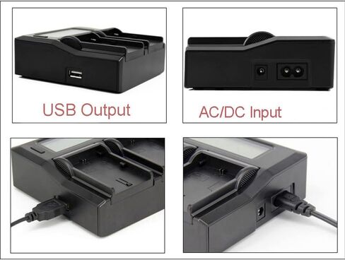 شاحن بطارية شاشة LCD سريع لكاميرا Canon BP-A Series BP-A30 BP-A60 BP-A65 BP-A90 CG-A10 CG-A20 XF605 XF705 EOS C200 C200B C220B C300 C500 C700 in Kuwait