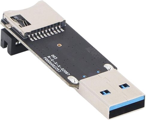 محول Greensen EMMC V2 USB 3.0 قارئ بطاقات، قارئ ABS لوحدة MKS EMMC وبطاقة ذاكرة تخزين صغيرة، نقل سريع، تصميم محمول مدمج للتصوير وإدارة البيانات in Kuwait