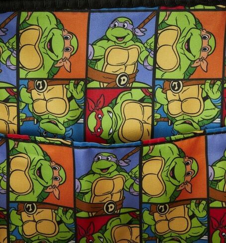 حقيبة ظهر Loungefly Teenage Mutant Ninja Turtles 40th Anniversary Vintage Arcade Mini، أسود/فحمي، Taglia unica in Kuwait