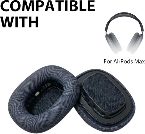 Replacement Ear Cushions for AirPods Max (2024), Compatible with AirPods Max 2 Over-Ear Headphones with Comfortable Mesh and Elastic Memory Sponge (Midnight Color) in Kuwait