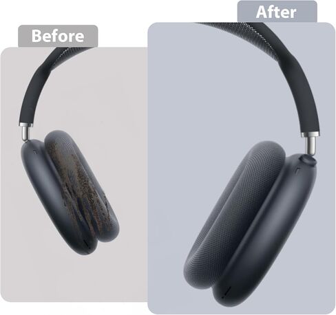 Replacement Ear Cushions for AirPods Max (2024), Compatible with AirPods Max 2 Over-Ear Headphones with Comfortable Mesh and Elastic Memory Sponge (Midnight Color) in Kuwait