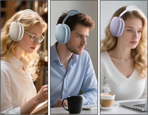 Replacement Ear Cushions for AirPods Max (2024), Compatible with AirPods Max 2 Over-Ear Headphones with Comfortable Mesh and Elastic Memory Sponge (Midnight Color) in Kuwait