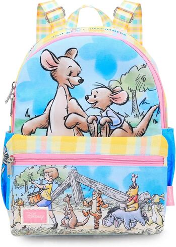 Kanga and Roo Mini Backpack Set - Bundle with 13" Winnie the Pooh Small Backpack Plus Button | Disney Kanga and Roo Mini Bag for Women, Teens, Girls in Kuwait