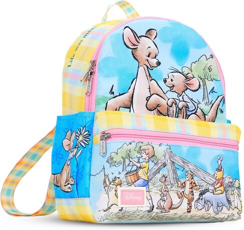 Kanga and Roo Mini Backpack Set - Bundle with 13" Winnie the Pooh Small Backpack Plus Button | Disney Kanga and Roo Mini Bag for Women, Teens, Girls in Kuwait