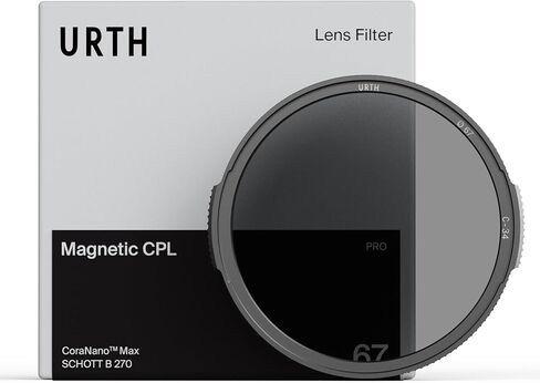 Urth 72mm Magnetic Circular polarizing (CPL) Lens Filter (Pro) — Professional-Grade Magnetic-Lock, Advanced Nano Multi-Coated Polarization for Camera Lenses in Kuwait