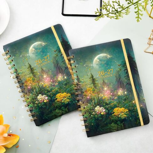 Planner 2024-2025 - Jul. 2024 - Jun. 2025, 2024-2025 Planner, 8" x 10", Academic Planner 2024-2025 with Tabs + Flexible Cover - Moon Floral in Saudi Arabia