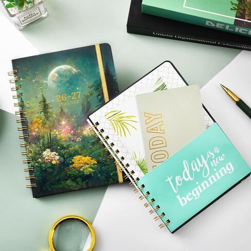 Planner 2024-2025 - Jul. 2024 - Jun. 2025, 2024-2025 Planner, 8" x 10", Academic Planner 2024-2025 with Tabs + Flexible Cover - Moon Floral in Saudi Arabia