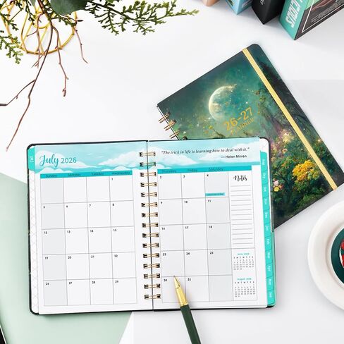 Planner 2024-2025 - Jul. 2024 - Jun. 2025, 2024-2025 Planner, 8" x 10", Academic Planner 2024-2025 with Tabs + Flexible Cover - Moon Floral in Saudi Arabia