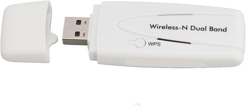 Fabater USB WiFi Adapter, Dual Band 2.4G 5.8G 300Mbps High Speed Plug and Play Wireless LAN Adapter Supports 802.11 a B G N Standards, WiFi with ABS Material for TV Player Home in Kuwait