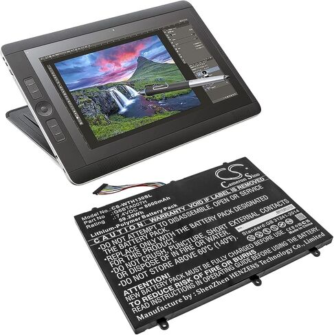 بطارية بقدرة 8000 مللي أمبير / 59.20 وات في الساعة لجهاز Cintiq Companion 2، DTH-W1300 PN: G6BTA007H in Kuwait