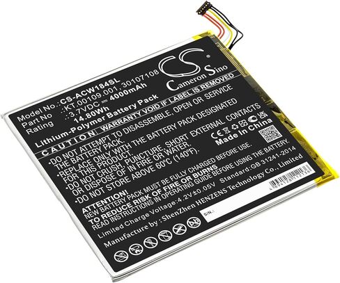 4000mAh Battery for A1-840-131U, A1-840-16PT, A1-840FHD-197CA1401, Iconia A1-840FHD-10G2, Iconia A1-840FHD-197C, Iconia Tab 8 A1-840, Iconia Tab 8 A1-840FHD, Iconia Tab A1-840 in Kuwait