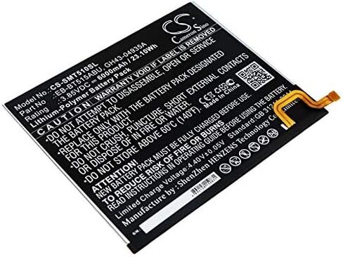 6000mAh / 23.10Wh Battery for Galaxy Tab A 10.1 2019, Galaxy Tab A 2019, SM-T510, SM-T515 PN: EB-BT515ABU, GH43-04935A, GH43-04936A in Kuwait