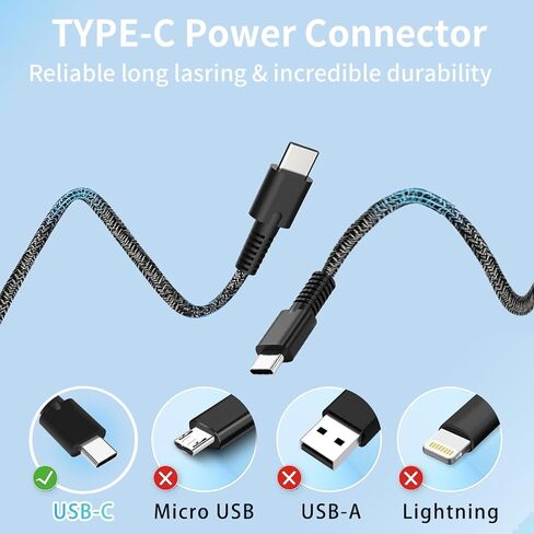 65W USB C Charger for HP Spectre/Envy/EliteBook x360 Elite Pro x2 Pavilion OmniBook Ultra Zbook ProBook for HP Slim Travel Laptop Charger Braided Cable in Kuwait