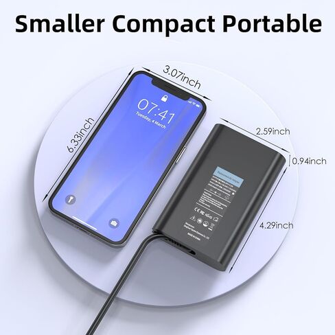 محول تيار متردد USB-C بقدرة 65 وات من النوع C متوافق مع Dell Pro 16 15 Plus PC16250 DC15250 PB16250 DB16250 DB06250 14 DC14250 Pro 16 PC16250 Latitude 15 5540 كمبيوتر محمول 2 في 1 2025 محول تيار متردد للطاقة in Kuwait