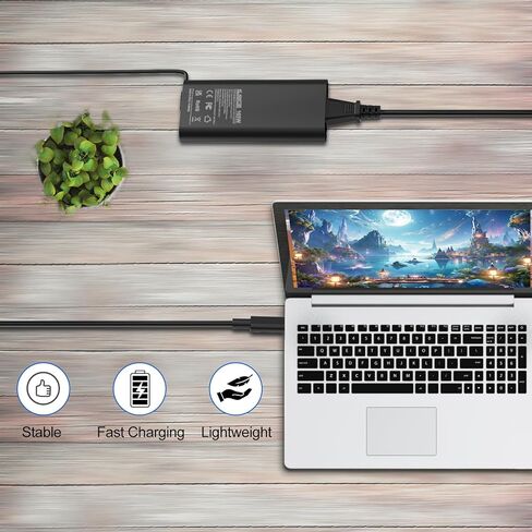 165W Type C Charger Compatible with Dell Pro Max 16 18 Plus MB16250 MB18250 Precision 5680 5690 Power Supply HA165PM210 LA165PM210 Laptop Charger in Kuwait