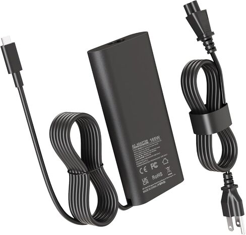 165W Type C Charger Compatible with Dell Pro Max 16 18 Plus MB16250 MB18250 Precision 5680 5690 Power Supply HA165PM210 LA165PM210 Laptop Charger in Kuwait