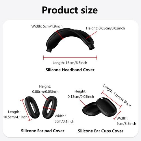 حافظة متوافقة مع AirPods Max 2 & AirPods Max، حافظة وسادة الأذن/أكواب الأذن/غطاء عصابة الرأس لـ AirPod Max(2026/2024/2020)، واقي ملحقات سماعات الرأس Cartoon Spider لـ AirPods Max in Kuwait