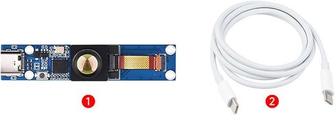 وحدة كاميرا التصوير الحراري بالأشعة تحت الحمراء طويلة الموجة لمنفذ Raspberry Pi 80 × 62 بكسل 45 درجة FOV Type-C in Kuwait
