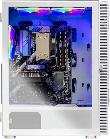 كمبيوتر Skytech Gaming Storm للألعاب، AMD Ryzen 7 5700 3.7 جيجا هرتز، AMD RX 9060 8 جيجا VRAM، 1 تيرابايت NVMe SSD، 16 جيجا DDR4 RAM 3200، 650 وات Gold PSU، WI-FI 5، Windows 11، سطح المكتب in Kuwait