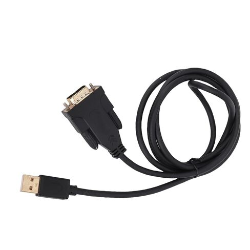 Qinlorgo USB 2.0 إلى RS232 DB9 كابل تسلسلي ذكر، كابل أساسي نحاسي معلب بطول 3.93 قدم، توصيل وتشغيل تسلسلي لـ 11 10 8 7 XP OS X، وسجلات النقد وأجهزة CNC in Kuwait